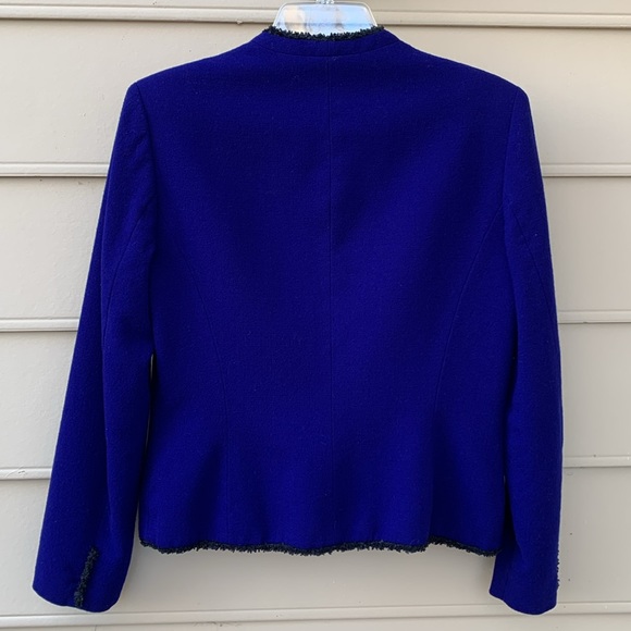 Jasper ASL Royal Blue Zipper Jacket, 8 - Picture 4 of 7